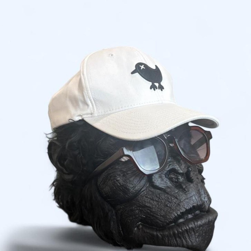 Bad Birdie White Bird Logo Snapback Golf Hat